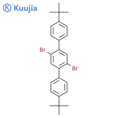 1,1':4',1''-Terphenyl, 2',5'-dibromo-4,4''-bis(1,1-dimethylethyl)- structure