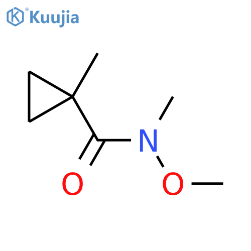 Cyclopropanecarboxamide, N-methoxy-N,1-dimethyl- (9CI) structure