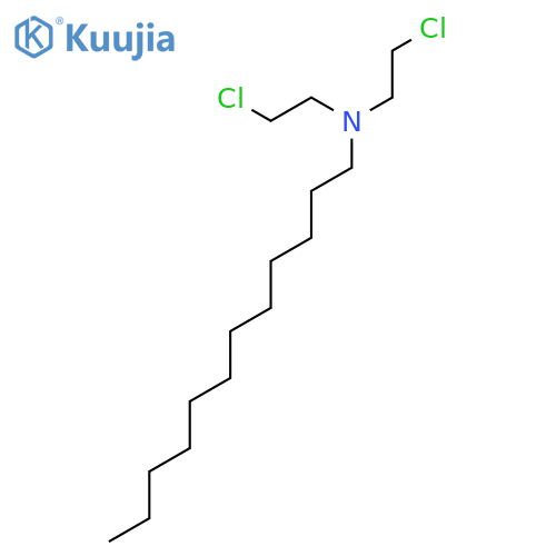 1-Dodecanamine, N,N-bis(2-chloroethyl)- structure