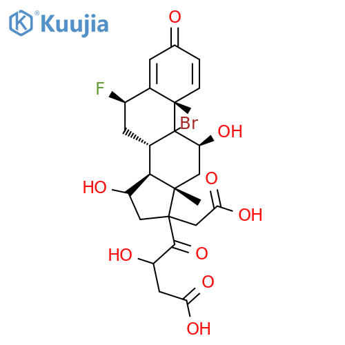 Pregna-1,4-diene-3,20-dione,17,21-bis(acetyloxy)-9-bromo-6-fluoro-11-hydroxy-, (6b,11b)- (9CI) structure