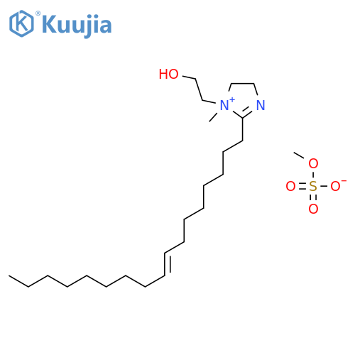 (Z)-2-(8-Heptadecenyl)-4,5-dihydro-1-(2-hydroxyethyl)-1-methyl-1H-imidazolium methyl sulphate structure