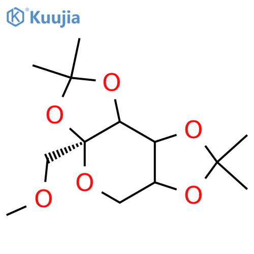 b-D-Fructopyranose,1-O-methyl-2,3:4,5-bis-O-(1-methylethylidene)- structure