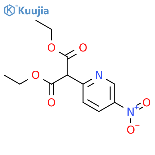 2-(5-Nitro-pyridin-2-yl)-malonic acid diethyl ester structure