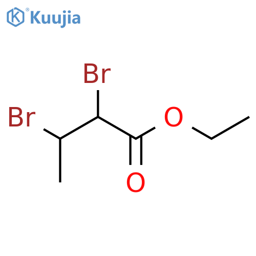 Ethyl 2,3-dibromobutyrate structure