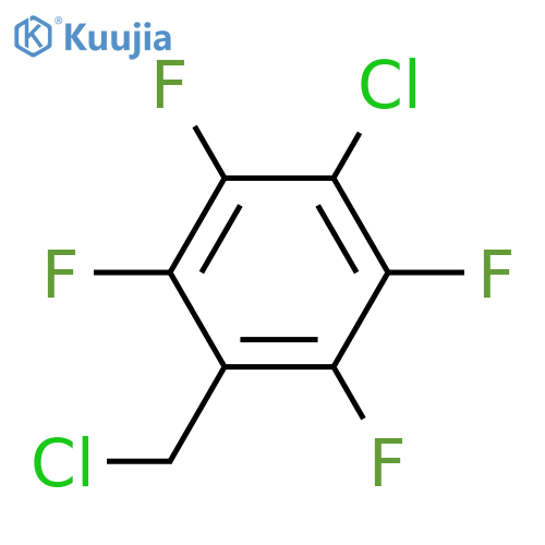 Benzene,1-chloro-4-(chloromethyl)-2,3,5,6-tetrafluoro- structure