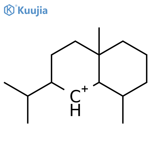 Naphthalenylium, octahydro-4a,8-dimethyl-2-(1-methylethyl)- structure