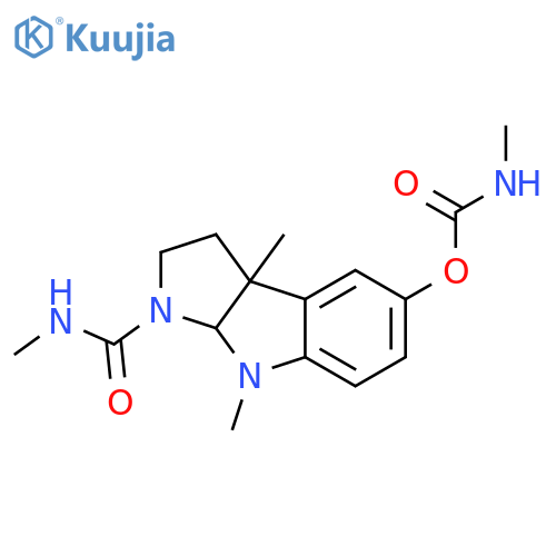 (3aS,8aS)-3a,8-dimethyl-1-(methylcarbamoyl)-1,2,3,3a,8,8a-hexahydropyrrolo[2,3-b]indol-5-yl methylcarbamate structure