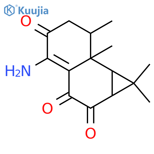 1-Amino-1(10)-aristolene-2,8,9-trione; ent-form structure