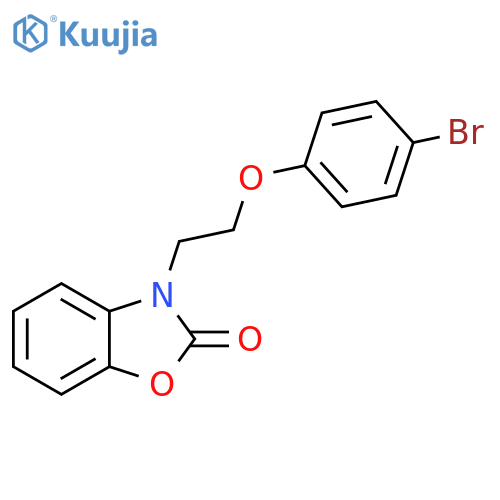 3-2-(4-bromophenoxy)ethyl-2,3-dihydro-1,3-benzoxazol-2-one structure