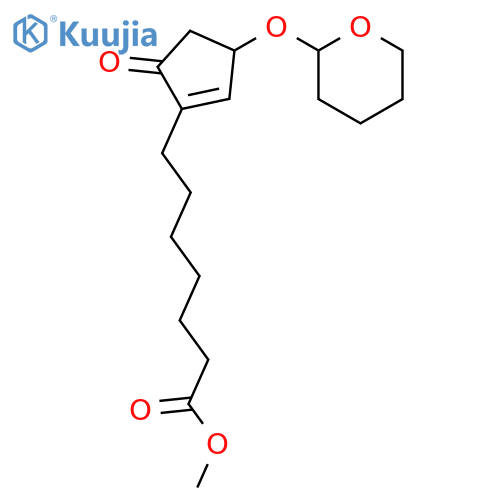 Methyl 7-((3R)-5-oxo-3-((tetrahydro-2H-pyran-2-yl)oxy)cyclopent-1-en-1-yl)heptanoate structure