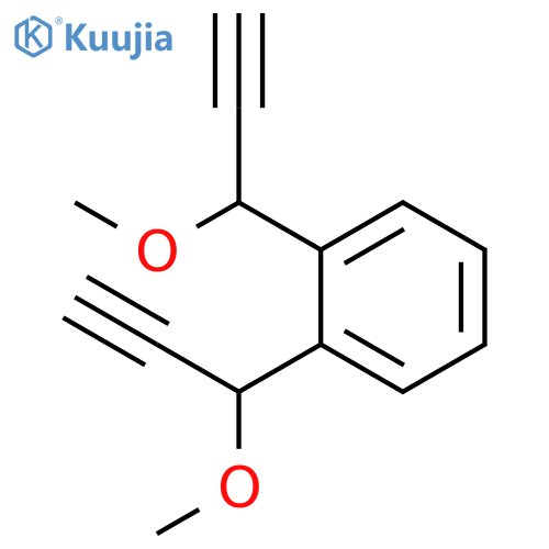 BENZENE, 1,2-BIS(1-METHOXY-2-PROPYNYL)- structure