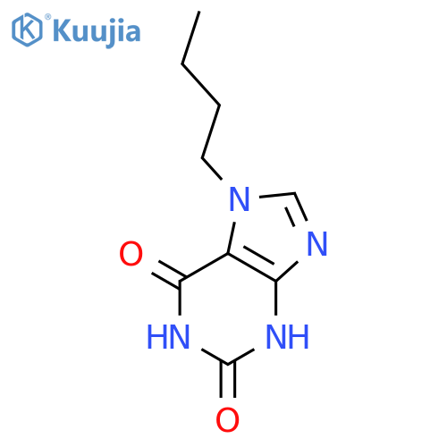 1H-Purine-2,6-dione,7-butyl-3,7-dihydro- structure
