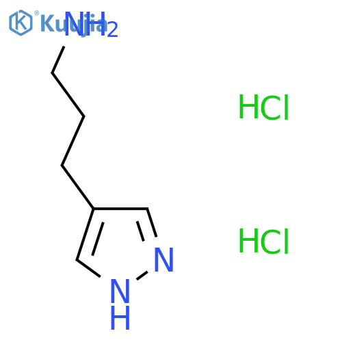 3-(1H-Pyrazol-4-yl)propan-1-amine dihydrochloride structure