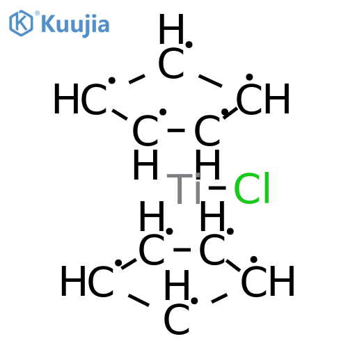 Bis(cyclopentadienyl)titanium(III) chloride structure