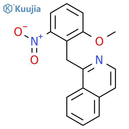 Isoquinoline, 1-[(2-methoxy-6-nitrophenyl)methyl]- structure
