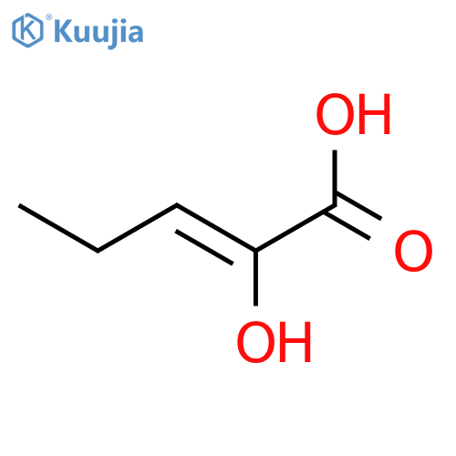2-Hydroxypent-2-enoic acid structure