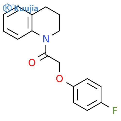 2-(4-fluorophenoxy)-1-(1,2,3,4-tetrahydroquinolin-1-yl)ethan-1-one structure