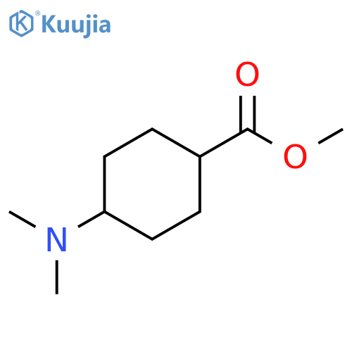 Cyclohexanecarboxylic acid, 4-(dimethylamino)-, methyl ester, trans- structure