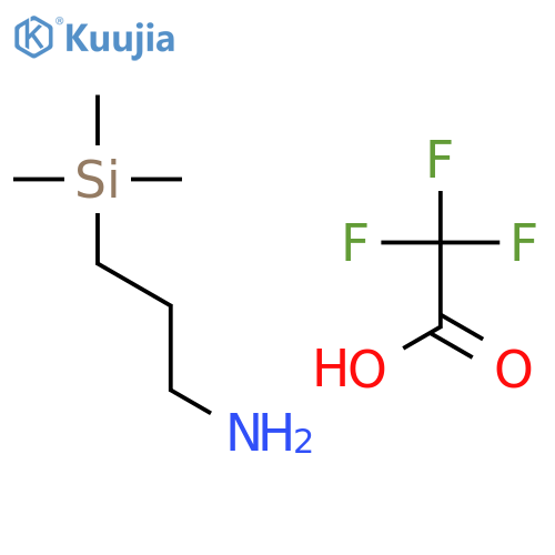(3-aminopropyl)trimethylsilane, trifluoroacetic acid structure