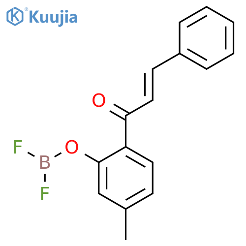 2-PROPEN-1-ONE, 1-[2-[(DIFLUOROBORYL)OXY]-4-METHYLPHENYL]-3-PHENYL- structure