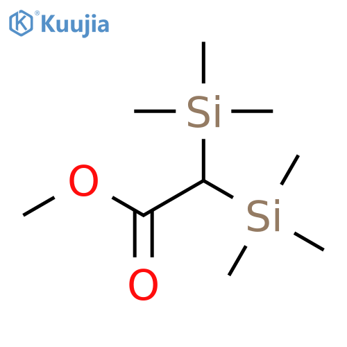 Acetic acid, bis(trimethylsilyl)-, methyl ester structure