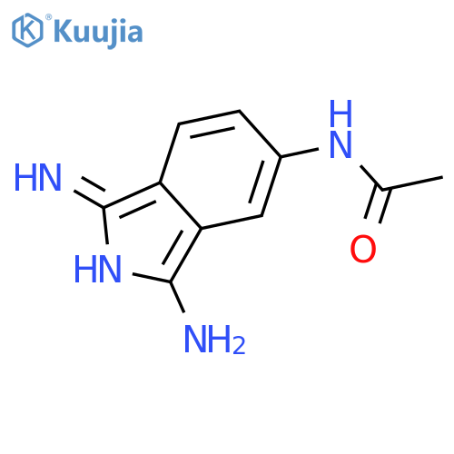 Acetamide, N-(3-amino-1-imino-1H-isoindol-5-yl)- structure