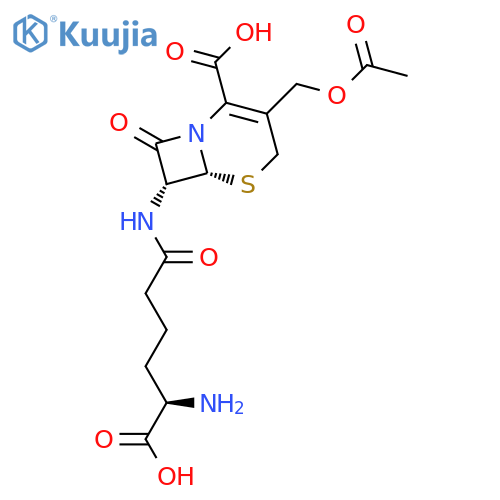 7-(5-amino-5-carboxyvaleramido)cephalosporanic acid structure