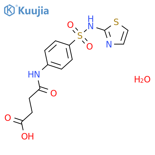 n4-succinylsulfathiazole monohydrate structure