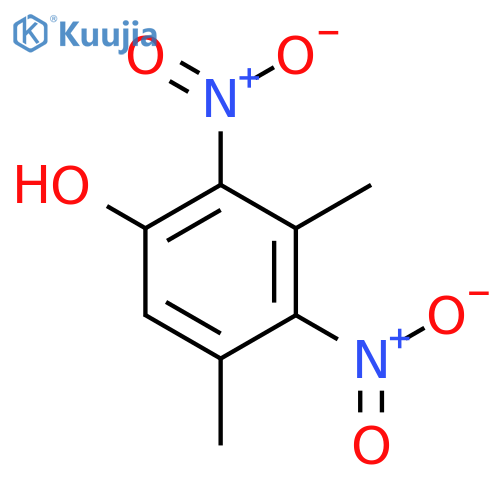 Phenol,3,5-dimethyl-2,4-dinitro- structure