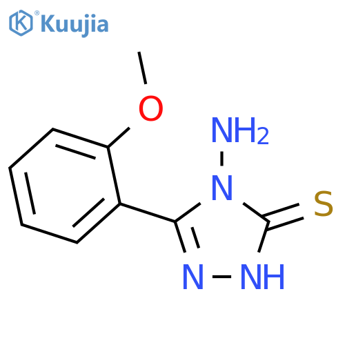 4-amino-5-(2-methoxyphenyl)-4H-1,2,4-triazole-3-thiol structure