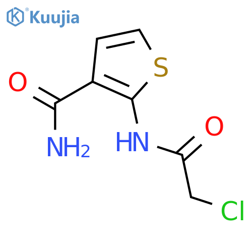 2-(chloroacetyl)aminothiophene-3-carboxamide structure