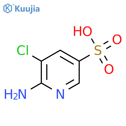 6-amino-5-chloropyridine-3-sulfonic Acid structure