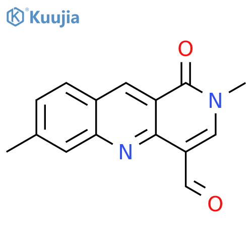 2,7-dimethyl-1-oxo-1H,2H-benzob1,6-naphthyridine-4-carbaldehyde structure