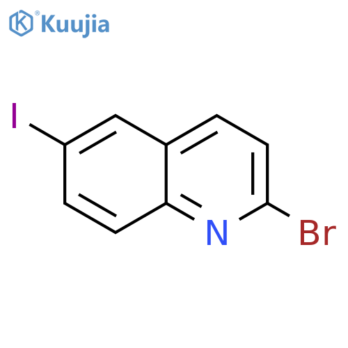 Quinoline, 2-bromo-6-iodo- structure