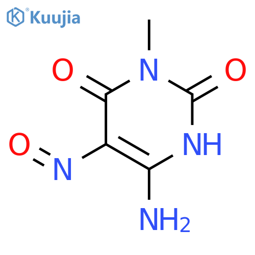 6-Amino-5-nitroso-3-methyluracil structure