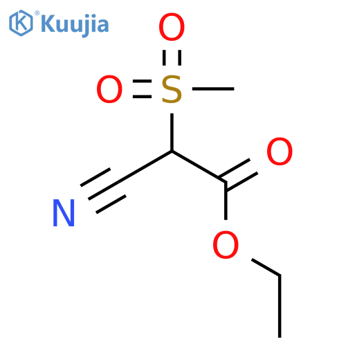 ethyl 2-cyano-2-methanesulfonylacetate structure