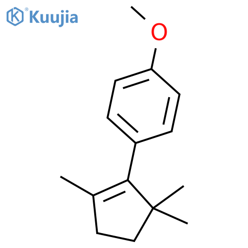 Benzene, 1-methoxy-4-(2,5,5-trimethyl-1-cyclopenten-1-yl)- structure