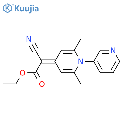 ethyl 2-cyano-2-{2,6-dimethyl-4H-1,3'-bipyridine-4-ylidene}acetate structure