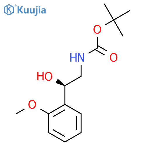 tert-butyl N-[(2R)-2-hydroxy-2-(2-methoxyphenyl)ethyl]carbamate structure