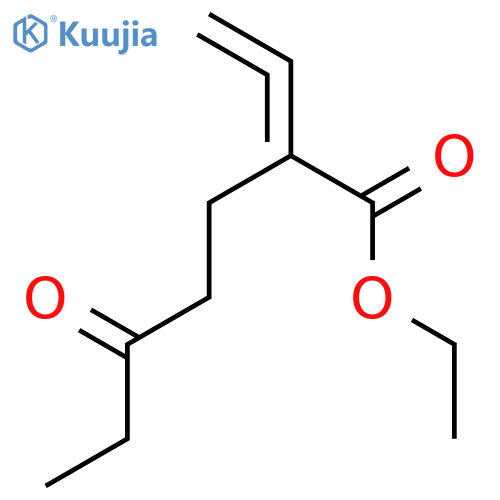 HEPTANOIC ACID, 2-ETHENYLIDENE-5-OXO-, ETHYL ESTER structure
