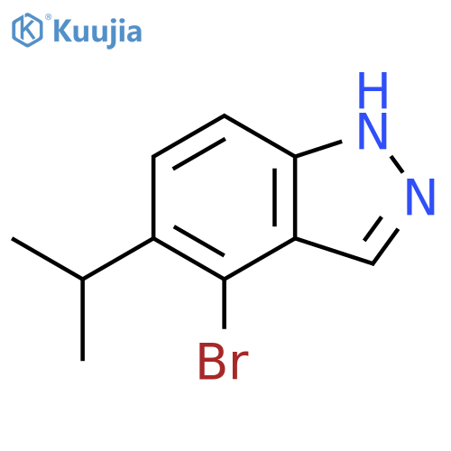 4-Bromo-5-isopropyl-1H-indazole structure