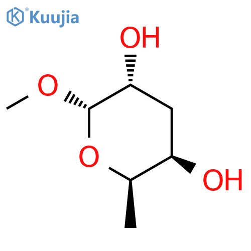 methyl 3,6-dideoxy-alpha-D-xylo-hexopyranoside structure
