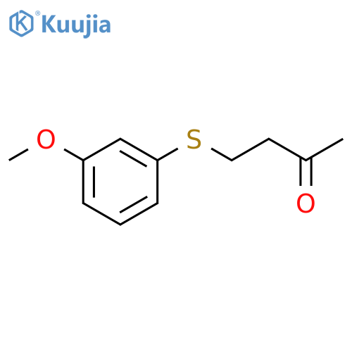 2-Butanone, 4-[(3-methoxyphenyl)thio]- structure