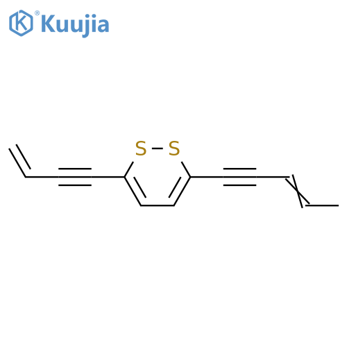 3-(3-Buten-1-ynyl)-6-(3-penten-1-ynyl)-1,2-dithiin; (ξ)-form structure