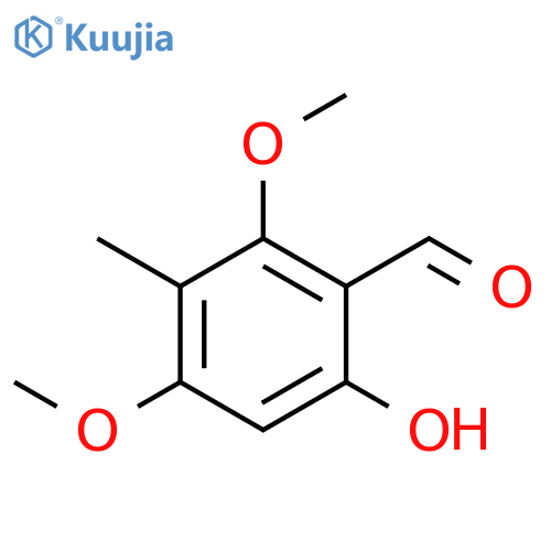 Benzaldehyde, 6-hydroxy-2,4-dimethoxy-3-methyl- structure