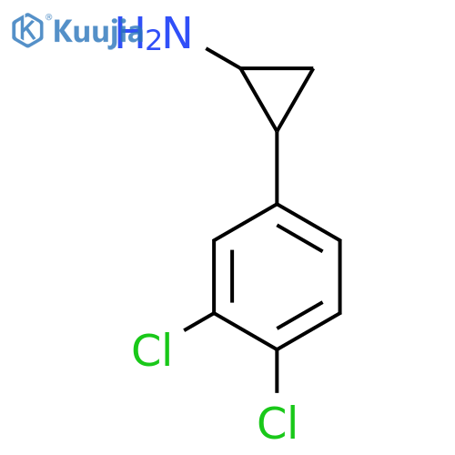 2-(3,4-dichlorophenyl)cyclopropan-1-amine structure