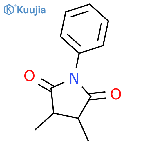 3,4-dimethyl-1-phenylpyrrolidine-2,5-dione structure