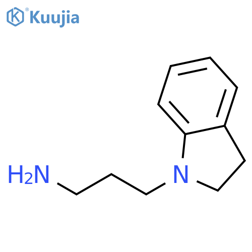 3-(2,3-dihydro-1H-indol-1-yl)propan-1-amine structure