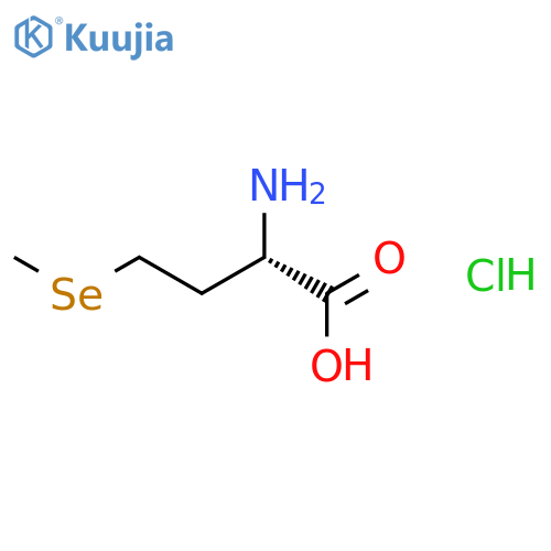 Butanoic acid, 2-amino-4-(methylseleno)-, hydrochloride, (S)- structure