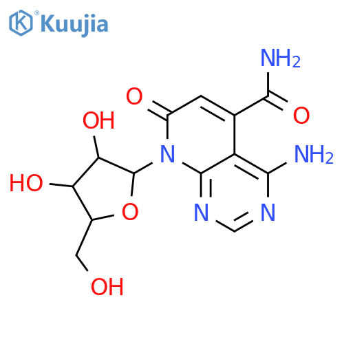 4-amino-8-[3,4-dihydroxy-5-(hydroxymethyl)oxolan-2-yl]-7-oxopyrido[2,3-d]pyrimidine-5-carboxamide structure